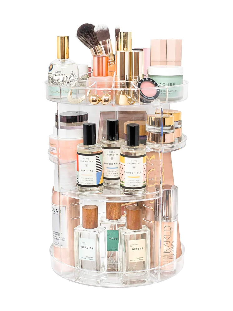 Machine Rotating Makeup Organizer by Tranquil Abode